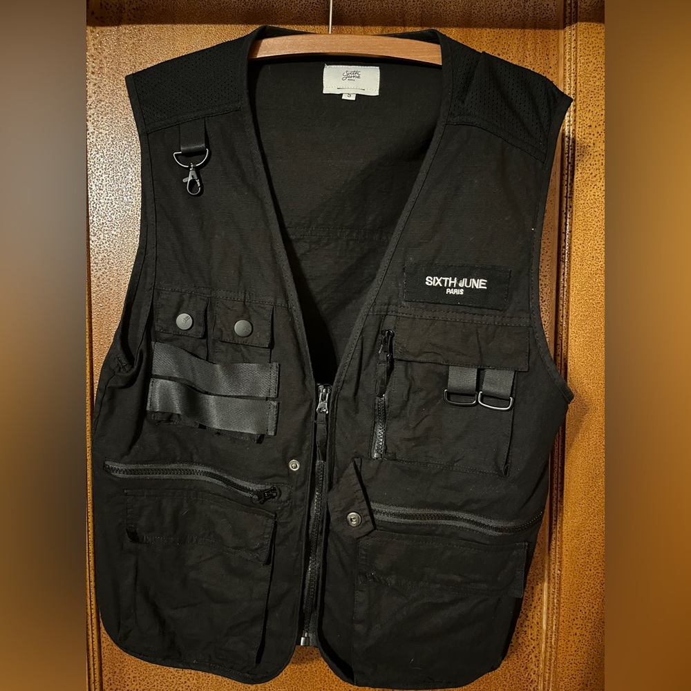 Men’s Black SixthJune Utility Vest